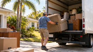 tampa junk removal removing old furniture and hauling it away